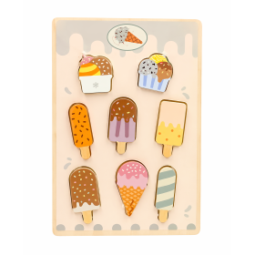 Woomax Puzzle De Madera Helados De Colorbaby