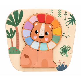 Woomax Puzzle De Madera Animales Surtido De Colorbaby