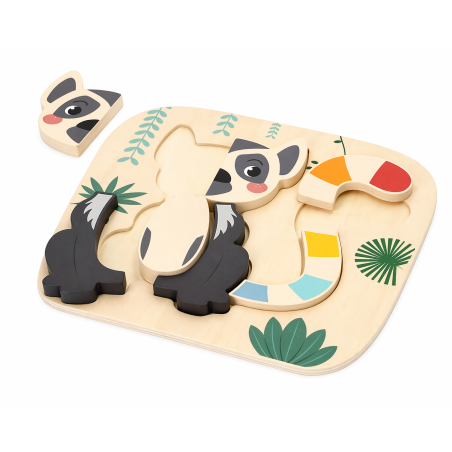 Woomax Puzzle De Madera Animales Surtido