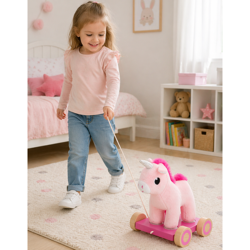 Woomax Peluche Unicornio De Arrastre