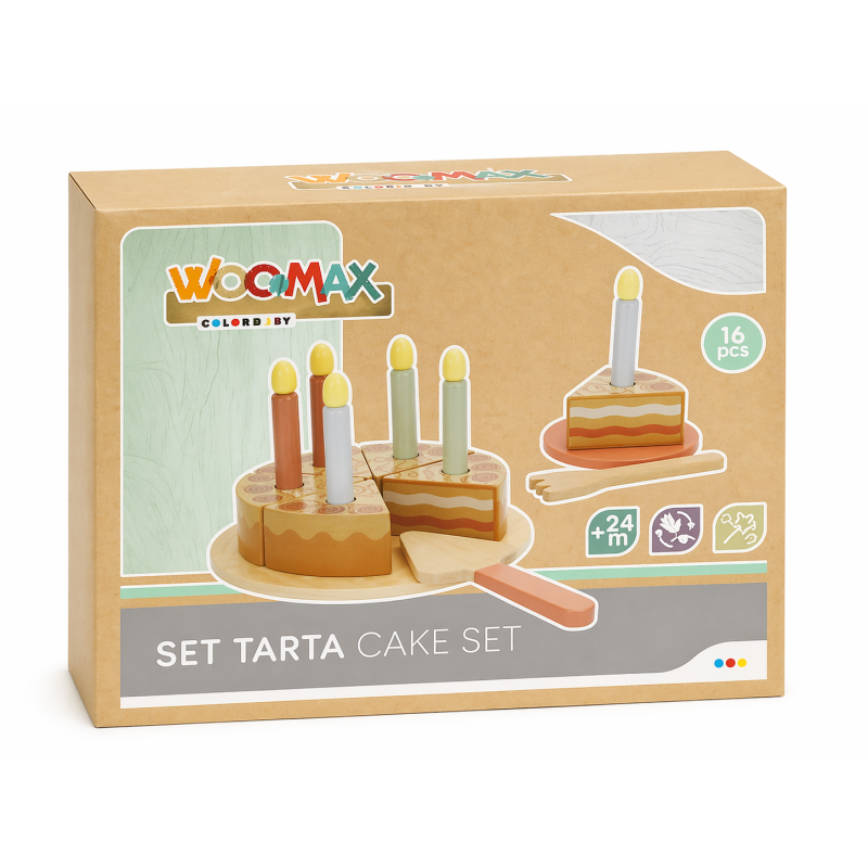 Woomax Set De Madera Tarta Cumpleaños