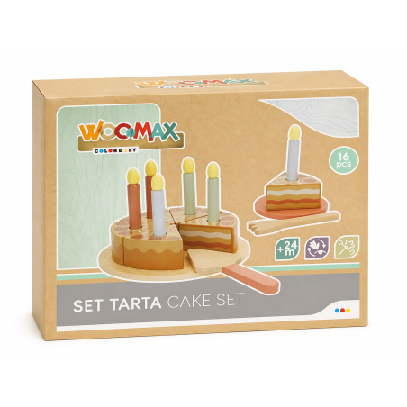 Woomax Set De Madera Tarta Cumpleaños