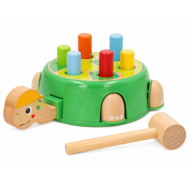 Woomax Tortuga De Madera Con Martillo  De Colorbaby 2