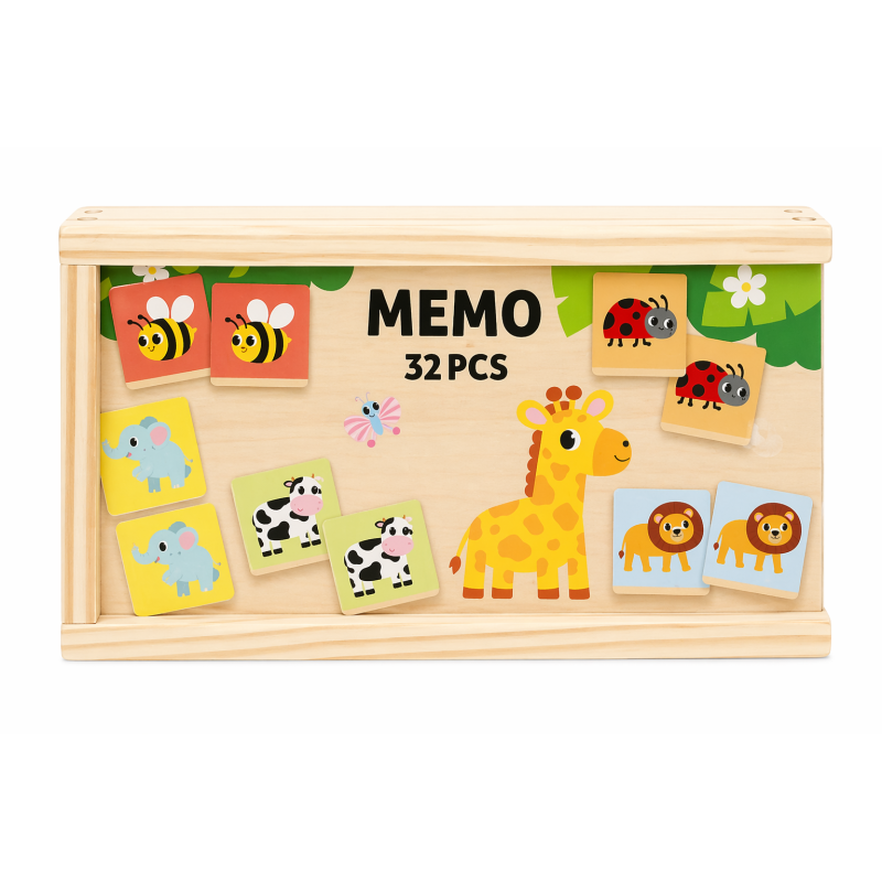 Woomax Memory Animales De Madera