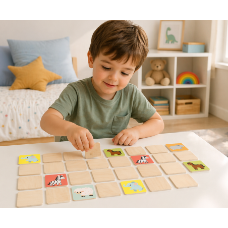 Woomax Memory Animales De Madera
