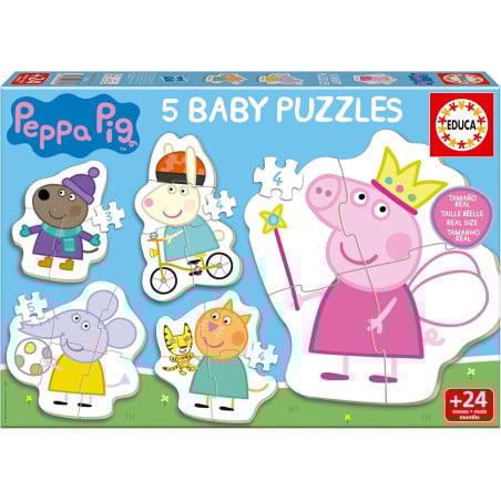 Puzzle Baby Peppa Pig 3/4/5 Pzs De Educa Borras