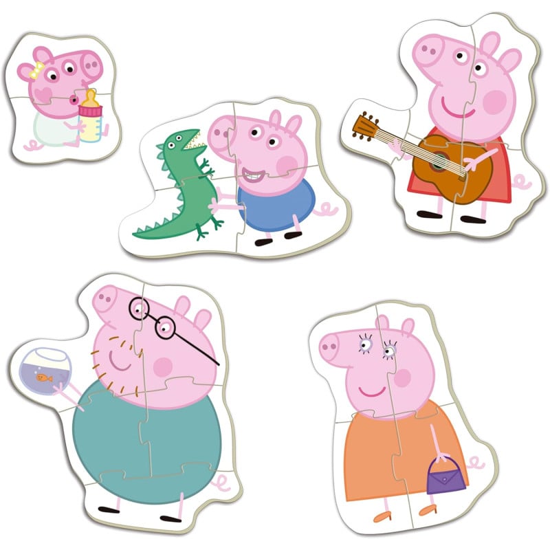 Puzzle Baby Peppa Pig 2/4/5 Pzs