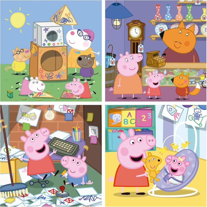 Puzzle Progresivo Peppa Y Sus Amigos 12/16/20/25 Pzs