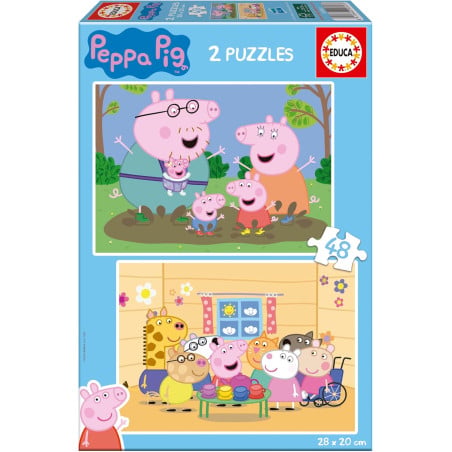 Puzzle Peppa Pig 2x48 Pzs De Educa Borras