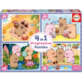 Puzzle Múltiple Progresivo Capyfun 20/40/60/80 Pzs De Educa Borras