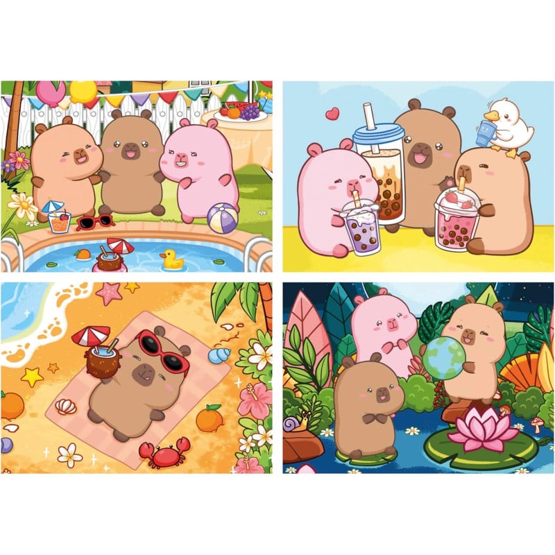 Puzzle Múltiple Progresivo Capyfun 20/40/60/80 Pzs