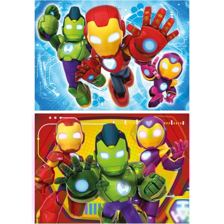 Puzzle Iron Man And Friends 2x48 Pzs