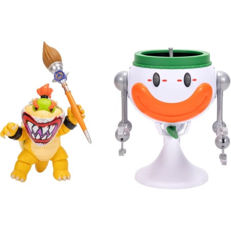 Super Mario Galaxy Set Bowser Jr. Con El Coche Payaso