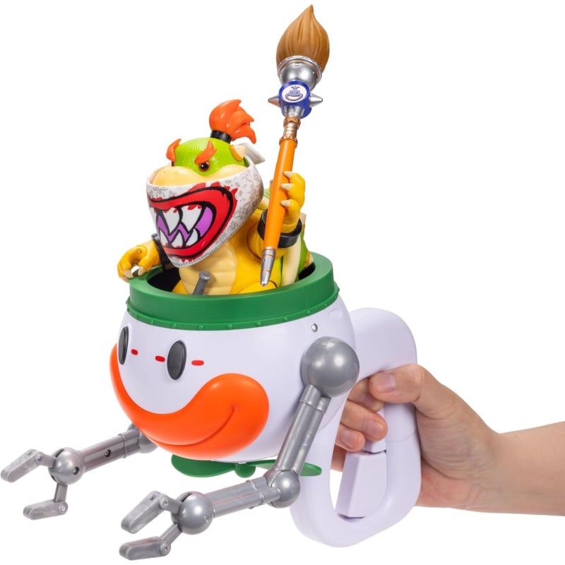 Super Mario Galaxy Set Bowser Jr. Con El Coche Payaso