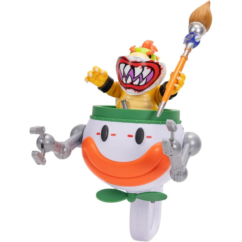 Super Mario Galaxy Set Bowser Jr. Con El Coche Payaso