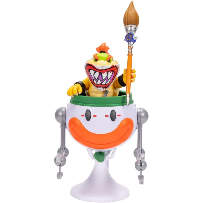 Super Mario Galaxy Set Bowser Jr. Con El Coche Payaso