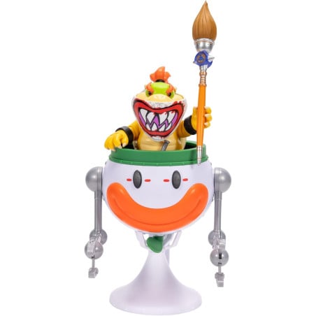 Super Mario Galaxy Set Bowser Jr. Con El Coche Payaso
