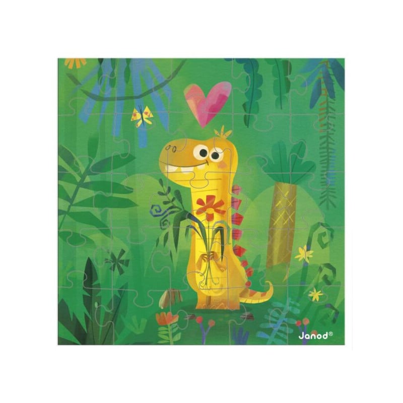 Janod Tarjeta Puzle Dinosaurio