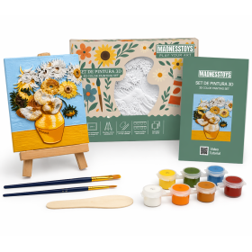 Pintura En Relieve Los Girasoles De Van Gogh