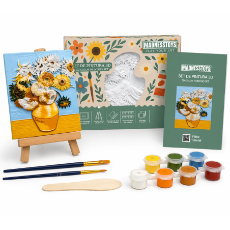 Pintura En Relieve Los Girasoles De Van Gogh De Apigestona