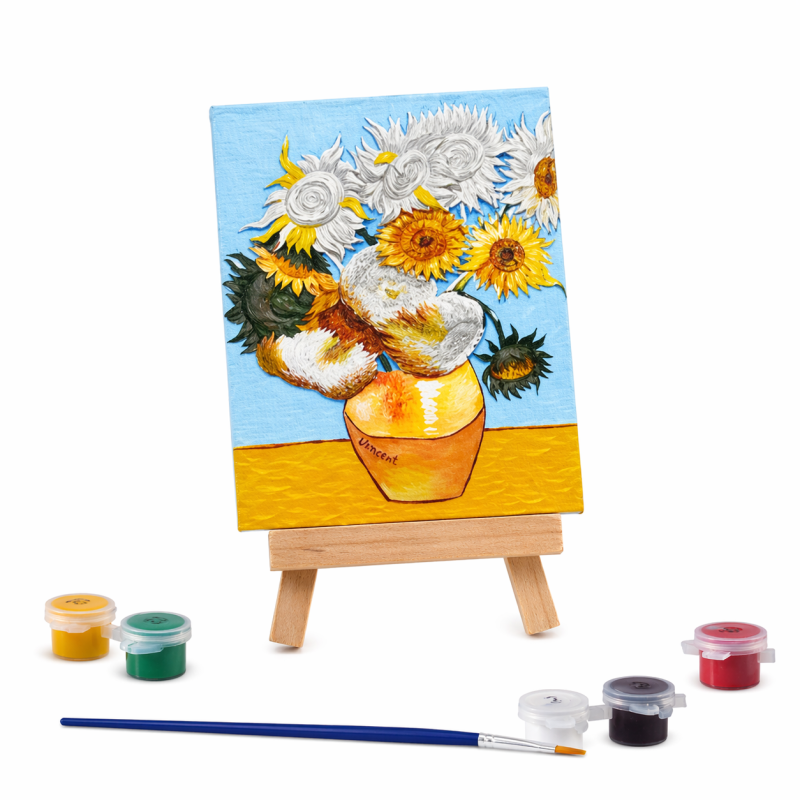 Pintura En Relieve Los Girasoles De Van Gogh