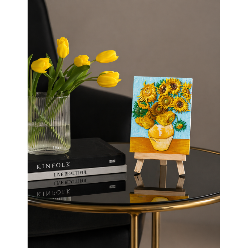 Pintura En Relieve Los Girasoles De Van Gogh