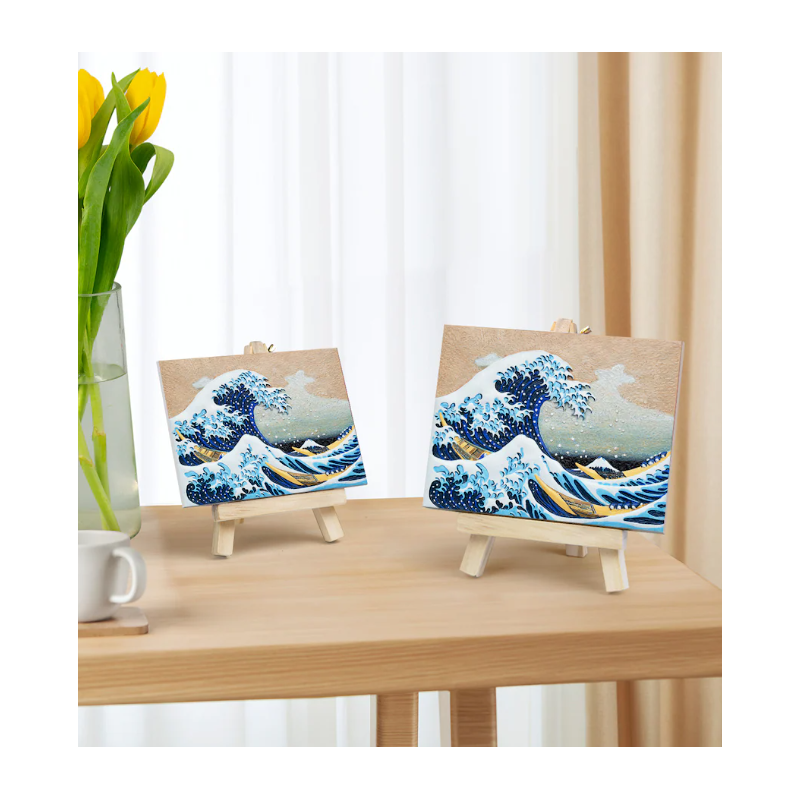 Pintura En Relieve La Gran Ola De Kanagawa