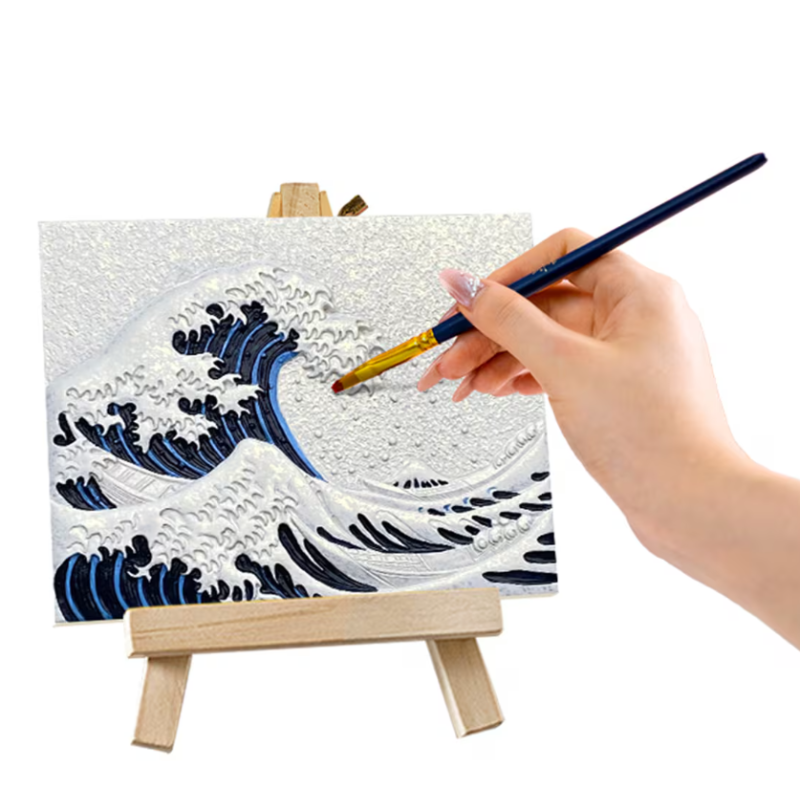 Pintura En Relieve La Gran Ola De Kanagawa