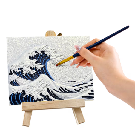 Pintura En Relieve La Gran Ola De Kanagawa