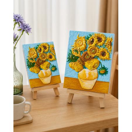 Pintura En Relieve Los Girasoles De Van Gogh