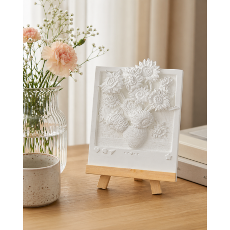Pintura En Relieve Girasoles