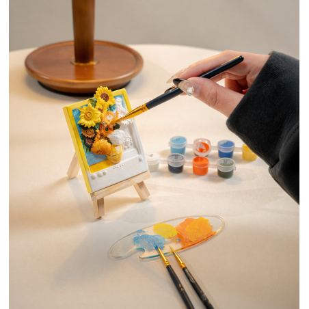 Pintura En Relieve Girasoles
