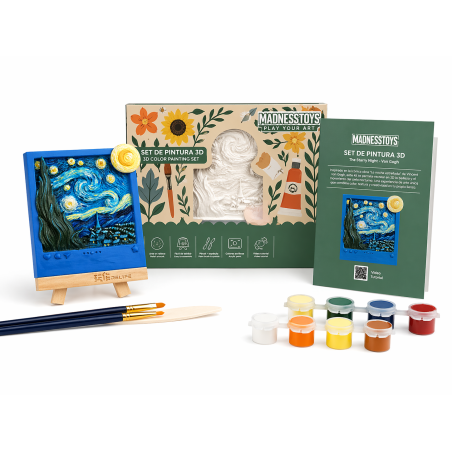 Pintura En Relieve La Noche Estrellada De Van Gogh De Apigestona