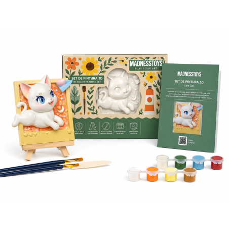 Pintura En Relieve Gato De Apigestona