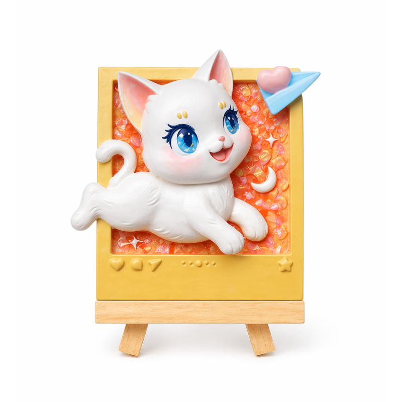 Pintura En Relieve Gato