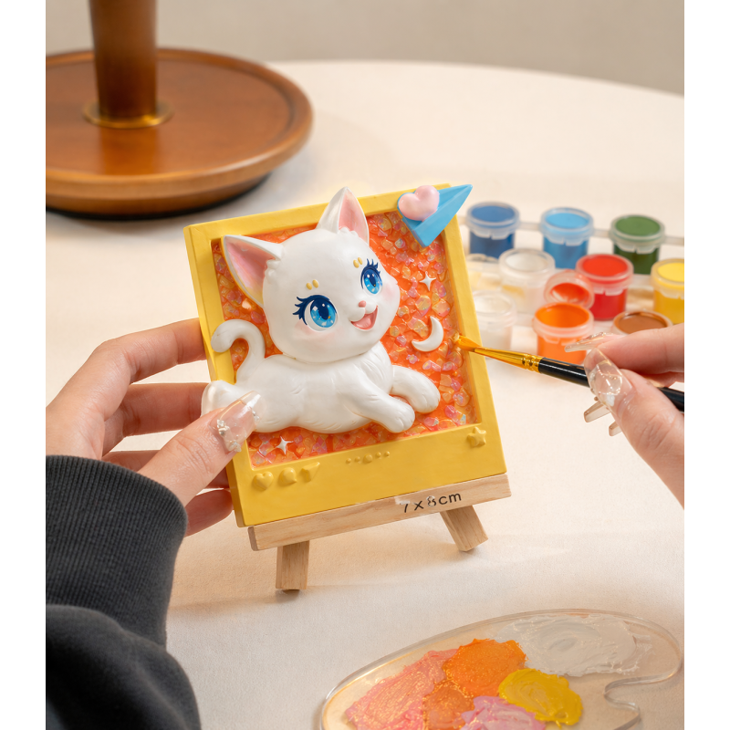 Pintura En Relieve Gato