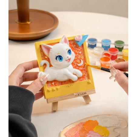 Pintura En Relieve Gato