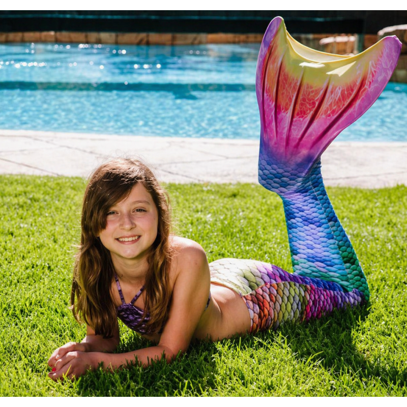 Cola De Sirena Rainbow Talla XS