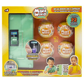 Mini World Set Nevera Con 4 Cápsulas