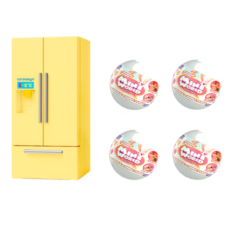 Mini World Set Nevera Con 4 Cápsulas