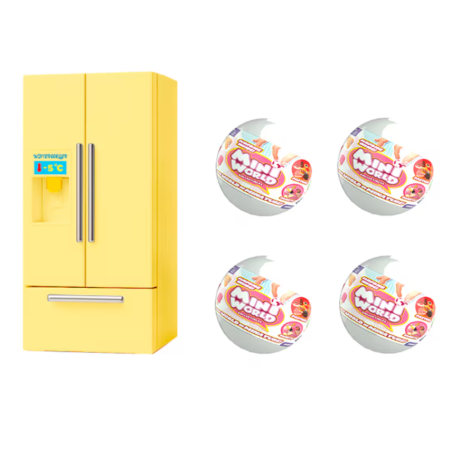 Mini World Set Nevera Con 4 Cápsulas