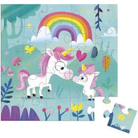 Janod Tarjeta Puzle Mamá Unicornio Y Su Bebé 2