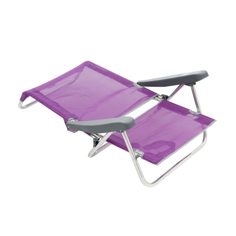 Silla De Playa Baja Multiposición Lila