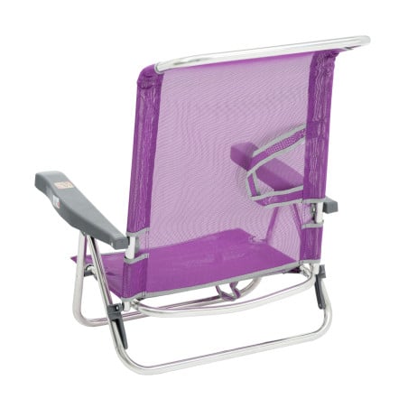 Silla De Playa Baja Multiposición Lila