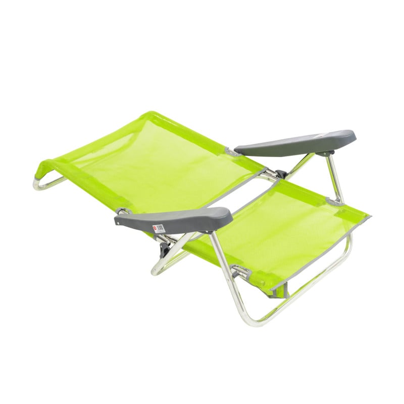 Silla De Playa Baja Multiposición Verde