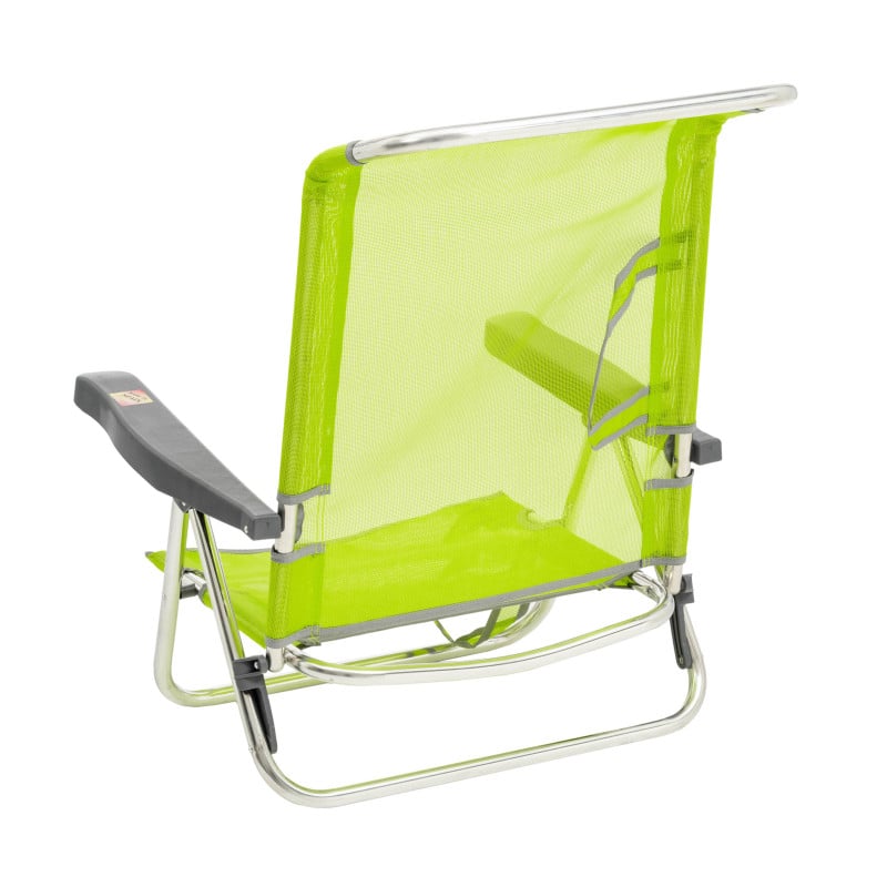 Silla De Playa Baja Multiposición Verde