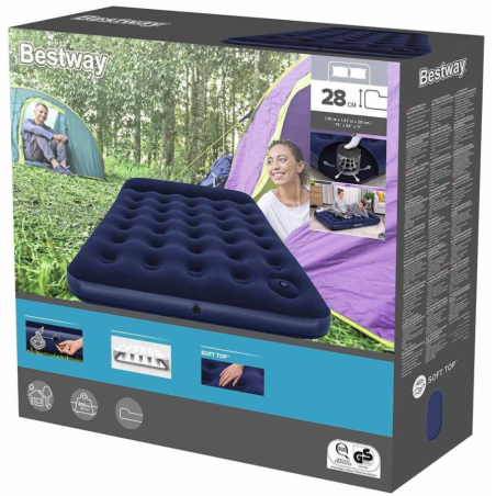Bestway Colchón Con Bomba De Aire 190x137x28 cm