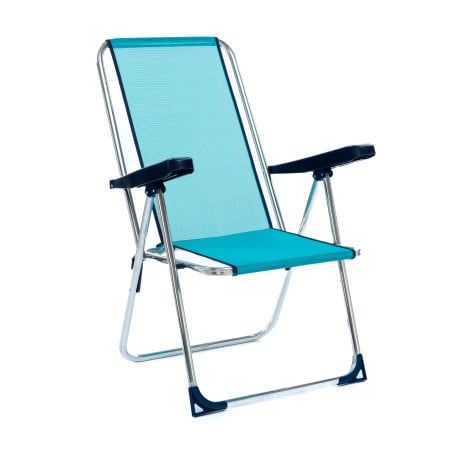 Silla De Playa Alta Multiposición Turquesa