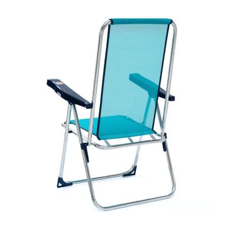 Silla De Playa Alta Multiposición Turquesa