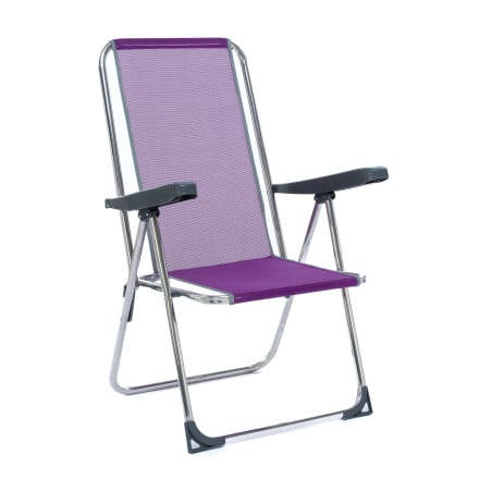 Silla De Playa Alta Multiposición Lila